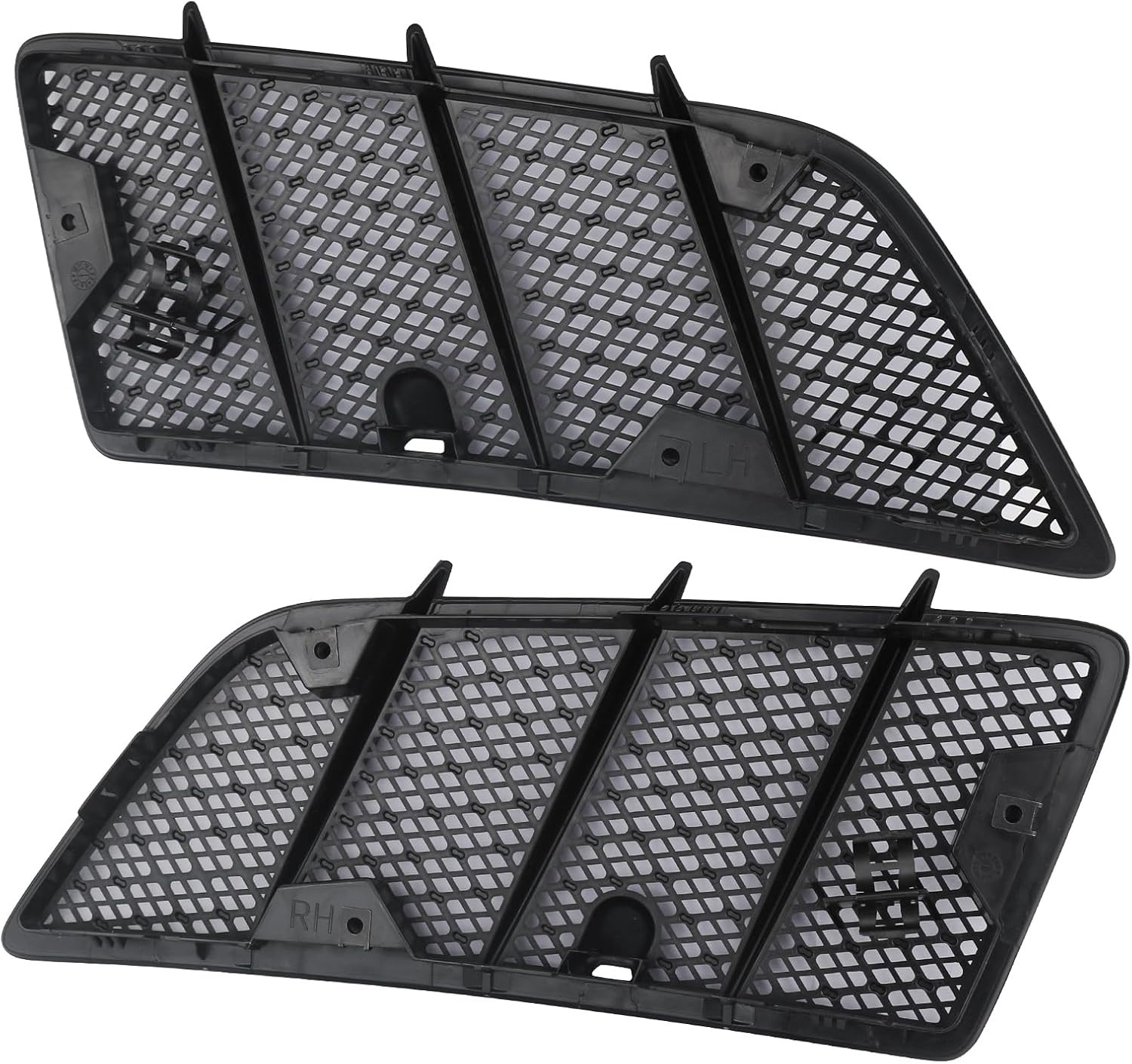 Pair Hood Air Vent Grille Cover Compatible with 2008-2011 Mercedes Benz W164 W16