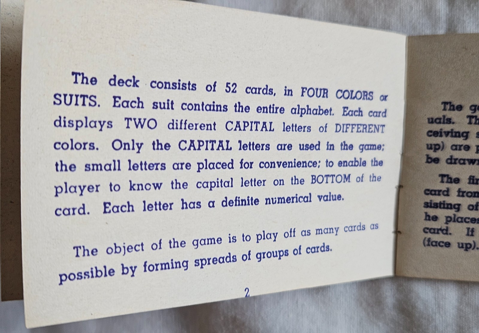 Vintage Educational Cards – The Play Way to Learn – Improves Spelling, Increases