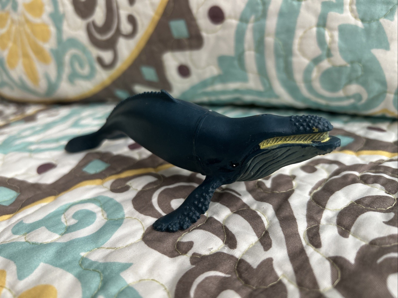 Realistic Humpback Whale Toy 6” Plastic Replica Sea Life Decor Cake Topper