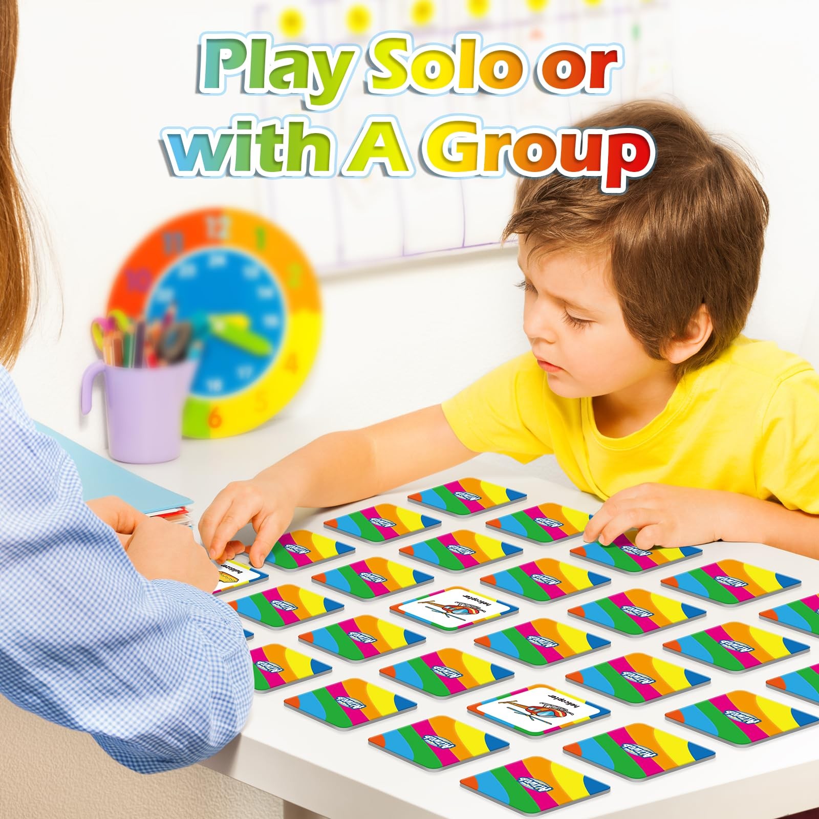 Aizweb Match Game,Memory Game, Vehicle 48 Pcs Toddler Card Games for Kids Age…