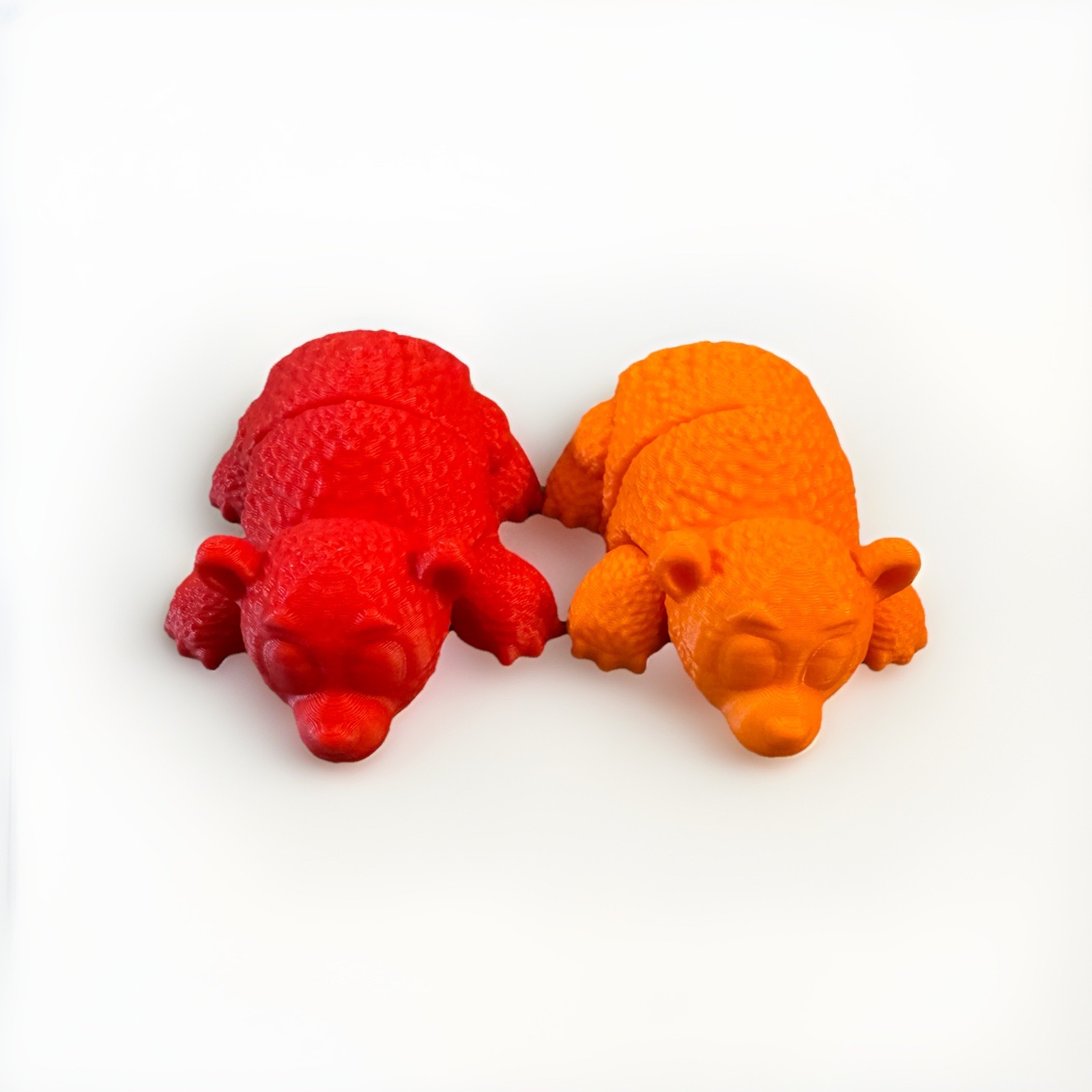 3D Printed Articulated Rainbow Bears Fidget Sensory Toys For Kids Learning 6 SET