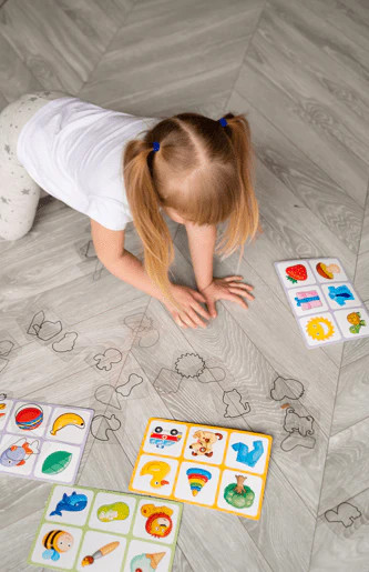 Transparent plastic Flash Cards outlines for toddlers age 3+