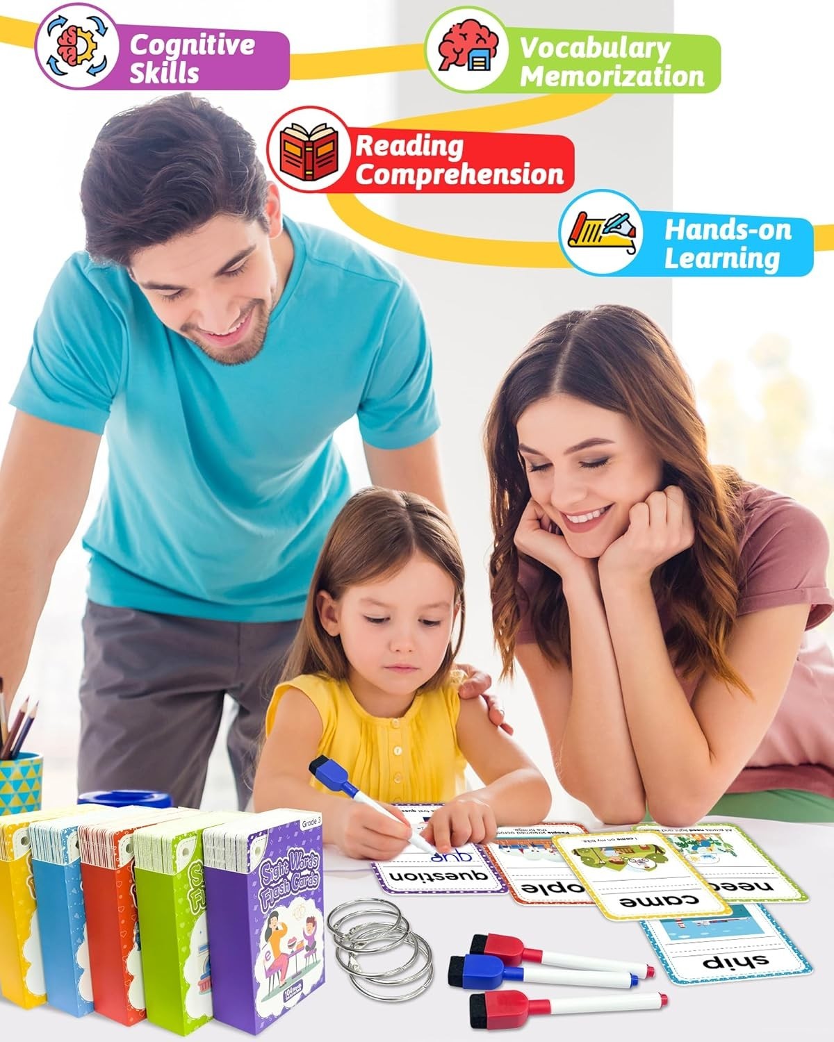Phonics Flash Cards, 67 Pcs Sight Words Cards Kindergarten, Phonics…