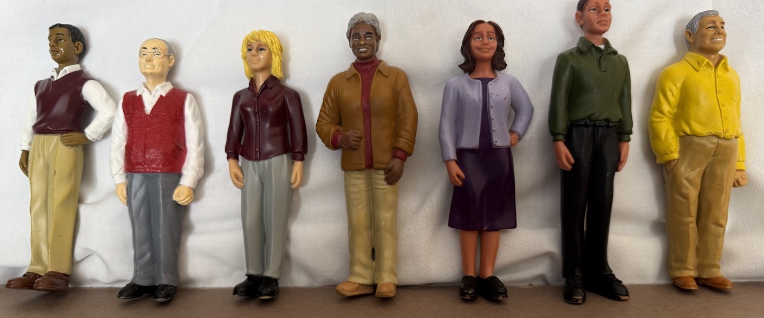 Discount School Supply Diverse Community Toy Figures Lot Of 7