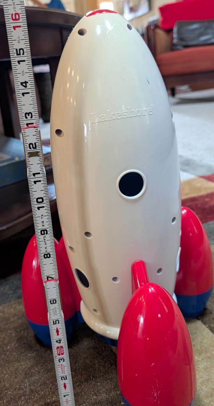 Lakeshore Learn & Play Explore Rocket Space Ship STEM Toy 3 Levels 17”