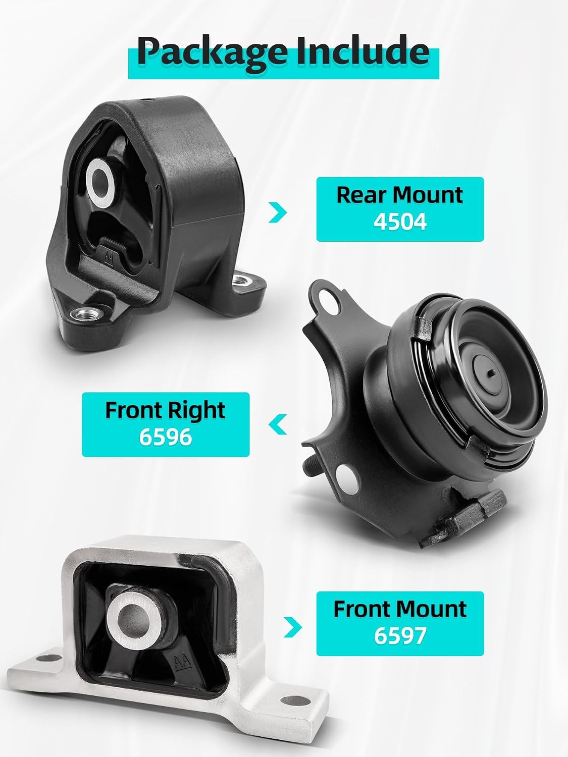 5PCS Engine Motor Mount and Transmission Mount Kits Compatible with 2002-2006