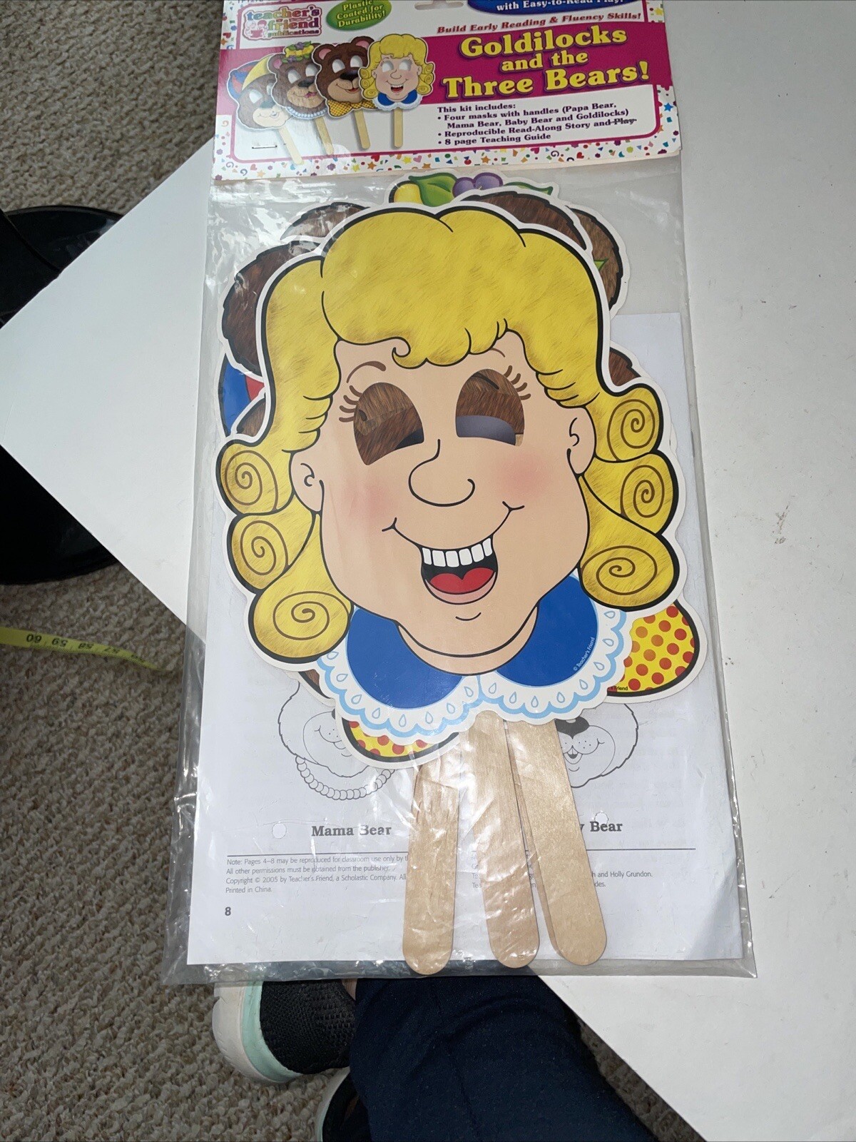 Goldilocks and the Three Bears Masks Fairy Tales Scholastics Teachers Friend #4