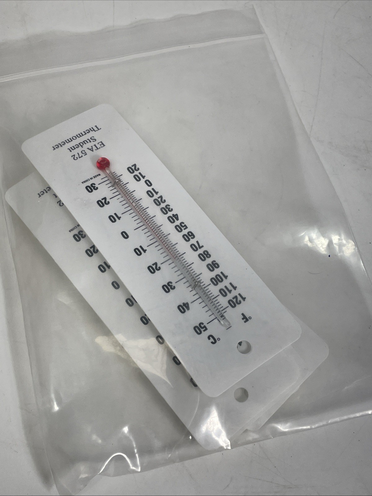 Math Manipulatives Replacements Student Thermometer ETA 572 Lot 5 PCs New