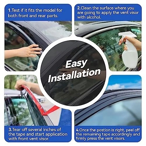 Window Visors Rain Guards for 1988-1999 Chevy/GMC C1500/ C2500/C3500/ K1500/