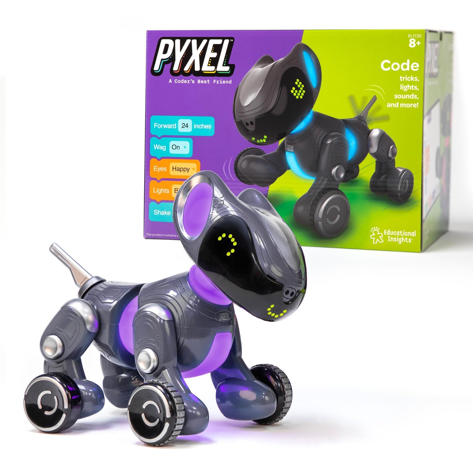 Educational Insights PYXEL A Coder’s Best Friend – Programmable Coding Robot