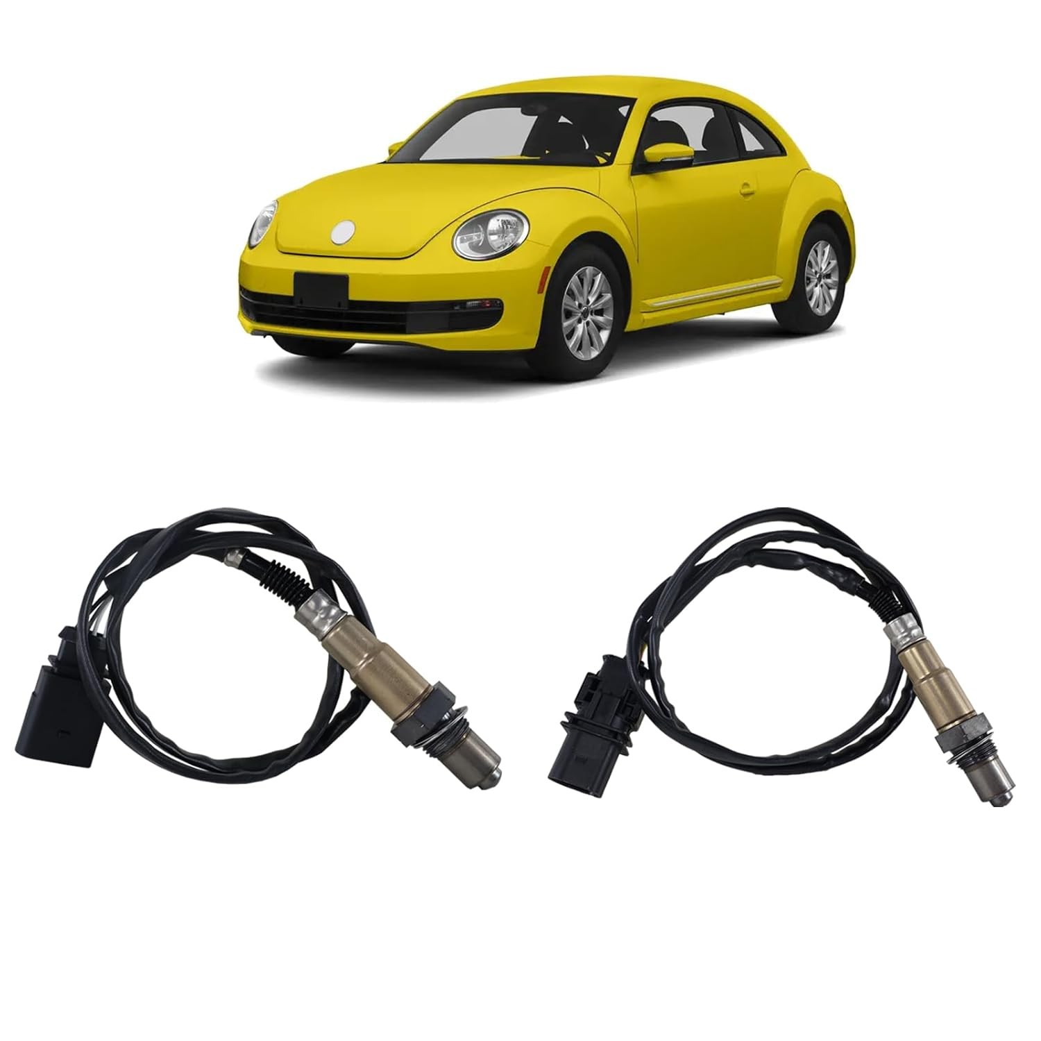2.5L Oxygen O2 Sensor Upstream & Downstream, Compatible with VW Beetle Passat