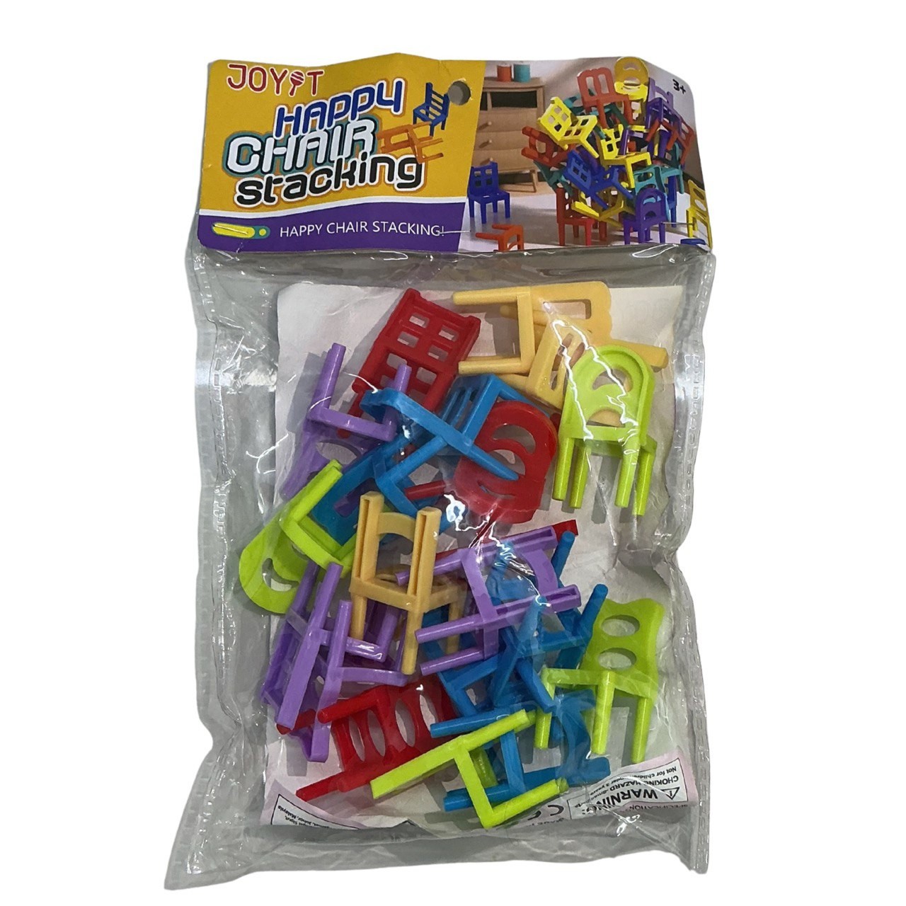 JOYIT Chair Stack Game Balancing Chairs Toy Fine Skill Puzzle Game Kids 20pcs