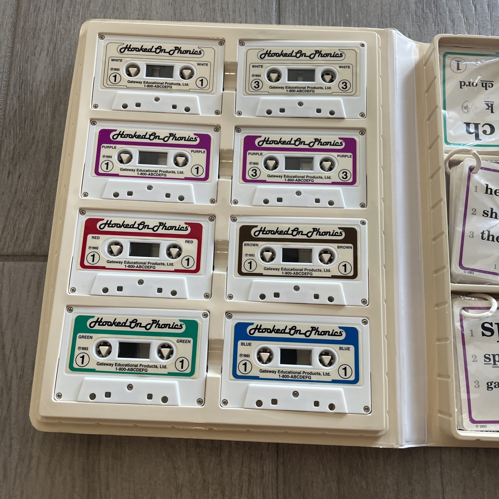 Hooked On Phonics Pre-School Primary Remedial Adult Cassette Tapes Books Cards