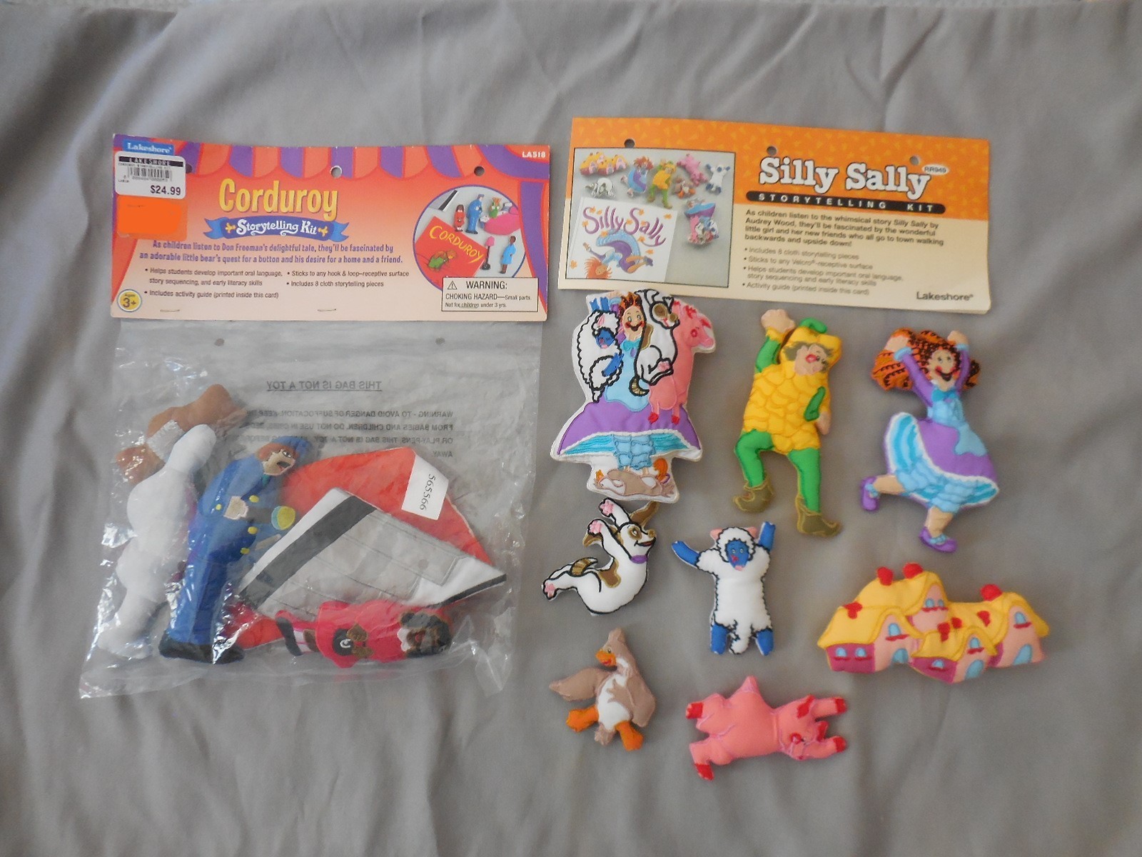 Lakeshore Learning Storytelling 2 Kits Silly Sally & Corduroy NEW
