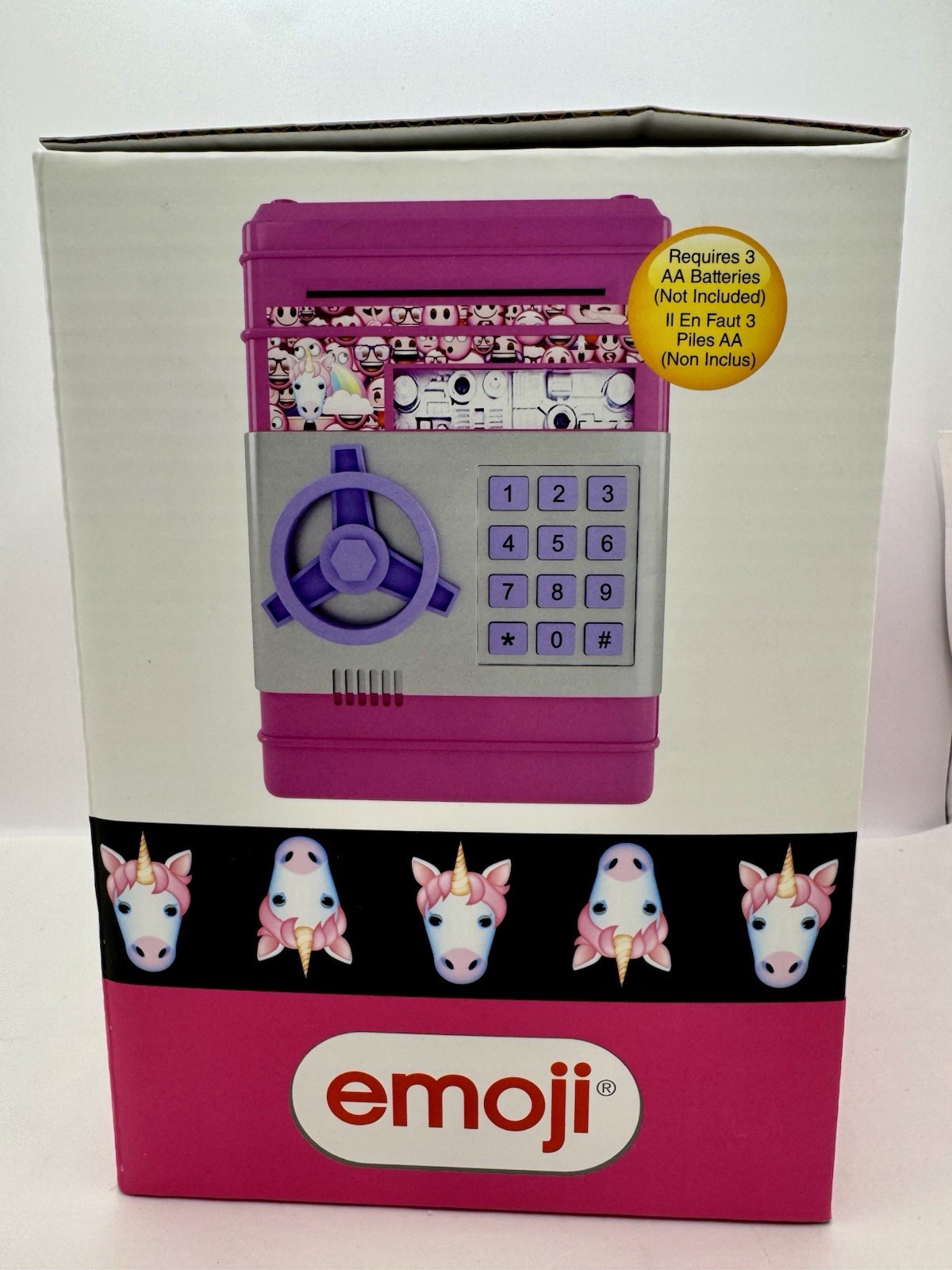 NEW! Emoji Safe Piggy Bank Electronic ATM Password Money Coin Cash Safe USA-Ship