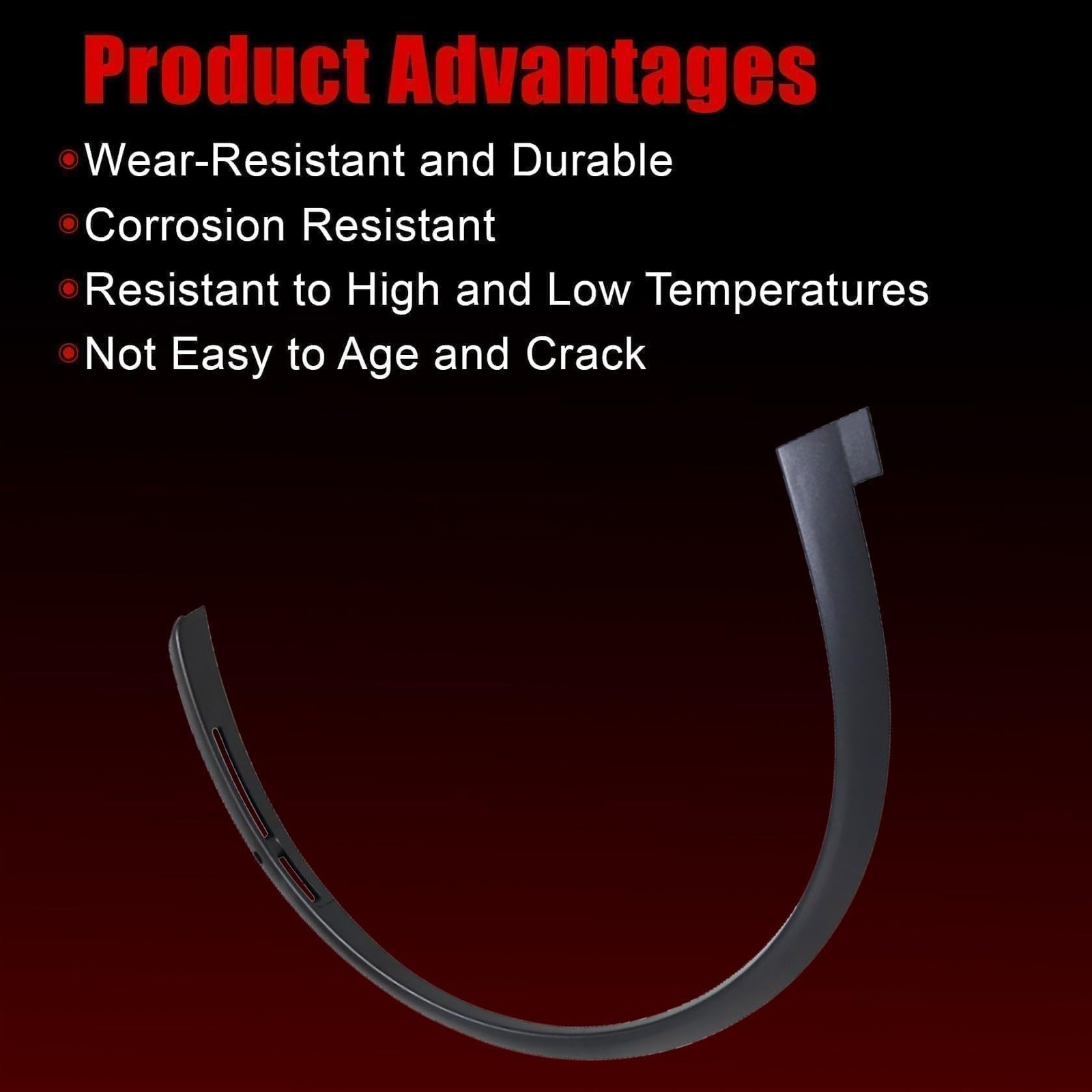 FZJDSD Black Front Right Side Fender Flare w/Sensor Hole 1035289-00-L Compati…