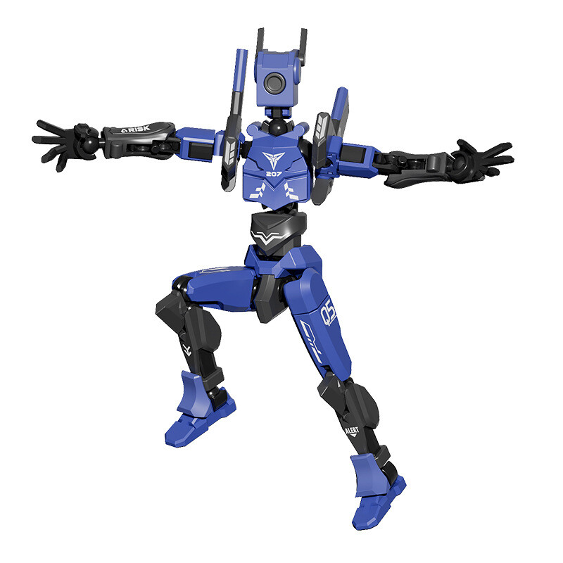 Mechanical Sentinel Magnetic Humanoid Multi-Gesture Fully-Joint Movable Assembly