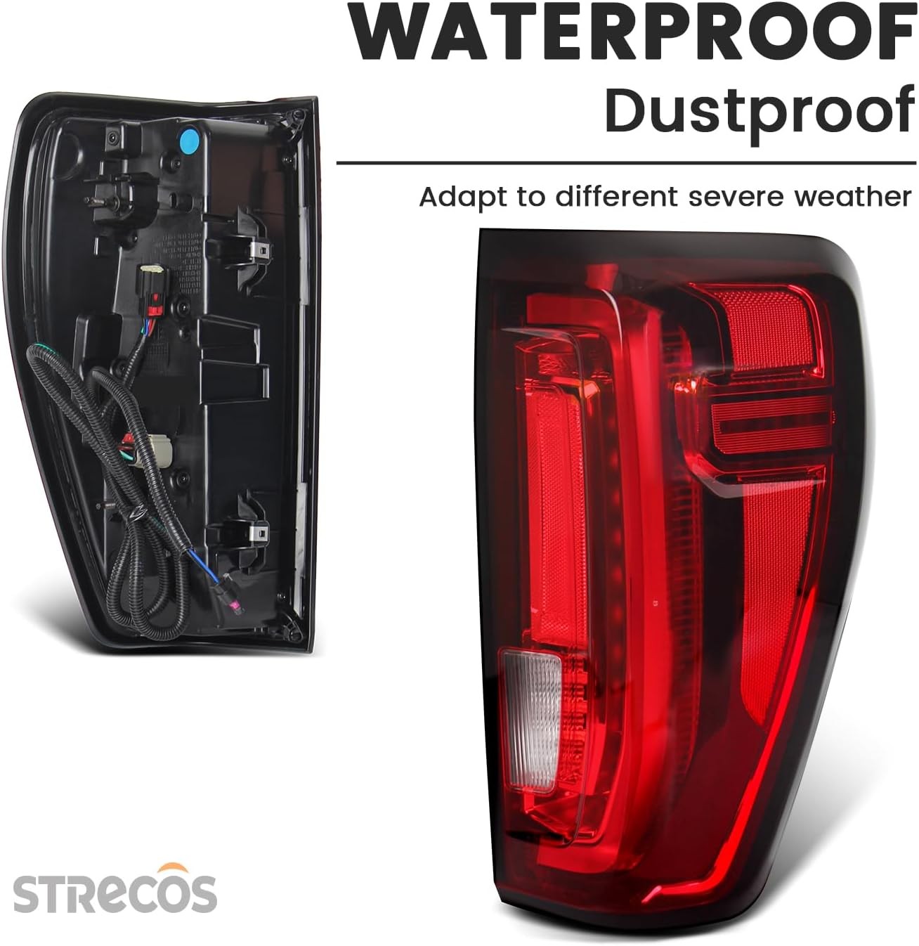 Tail Light Compatible with 2019 2020 2021 2022 2023 2024 2025 GMC Sierra 1500 25