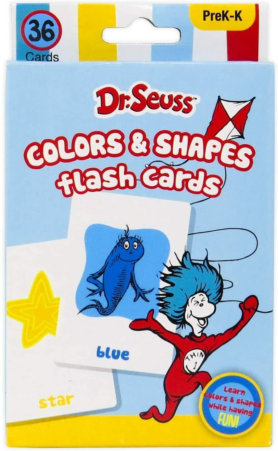 Dr. Seuss Flash Cards 4 Boxes Pre-K 1st Words Alphabet Colors Numbers Shapes