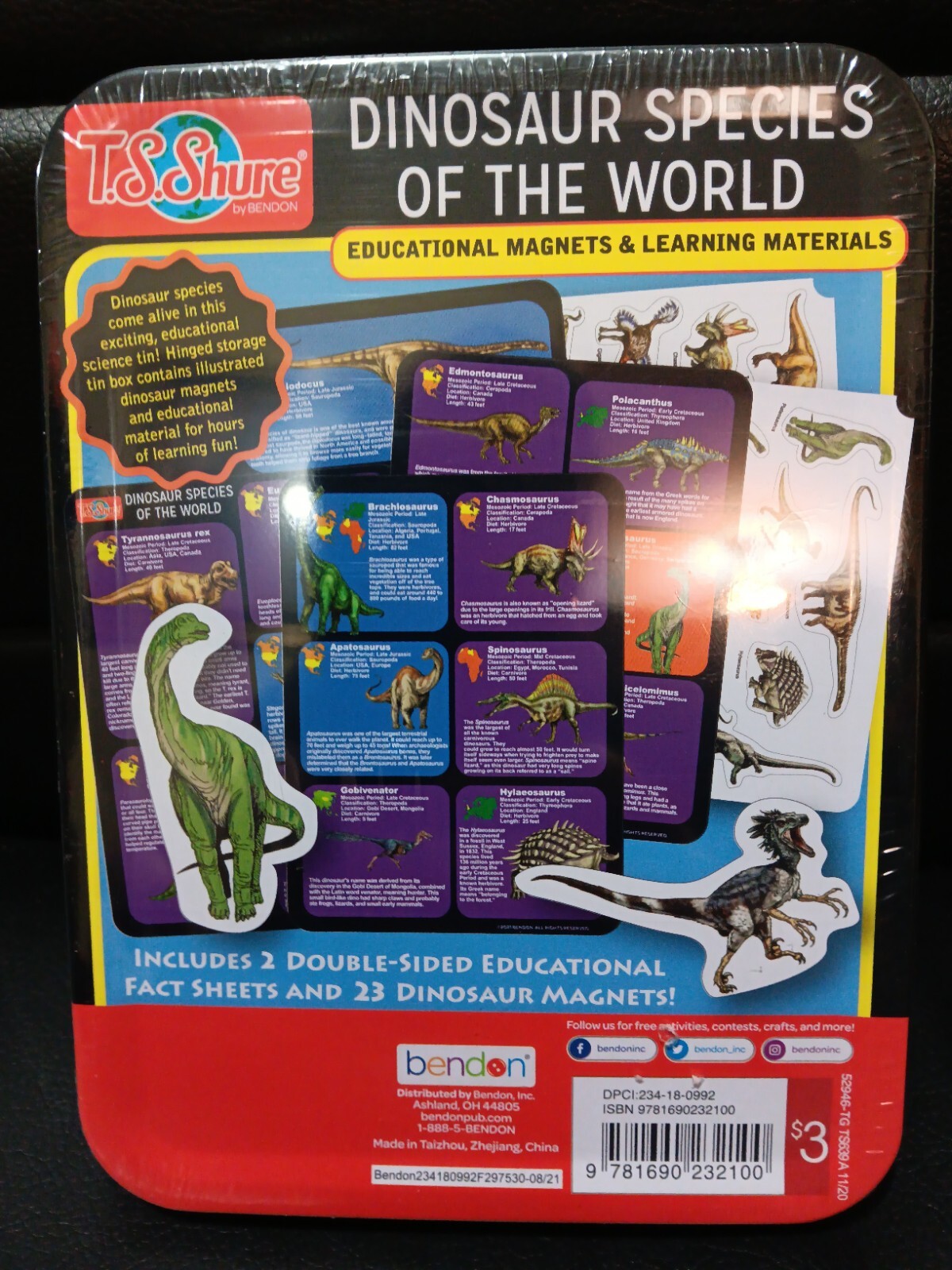 Dinosaur Species Of The World Stem By T.S. Share 23 Dinosaur Magnets