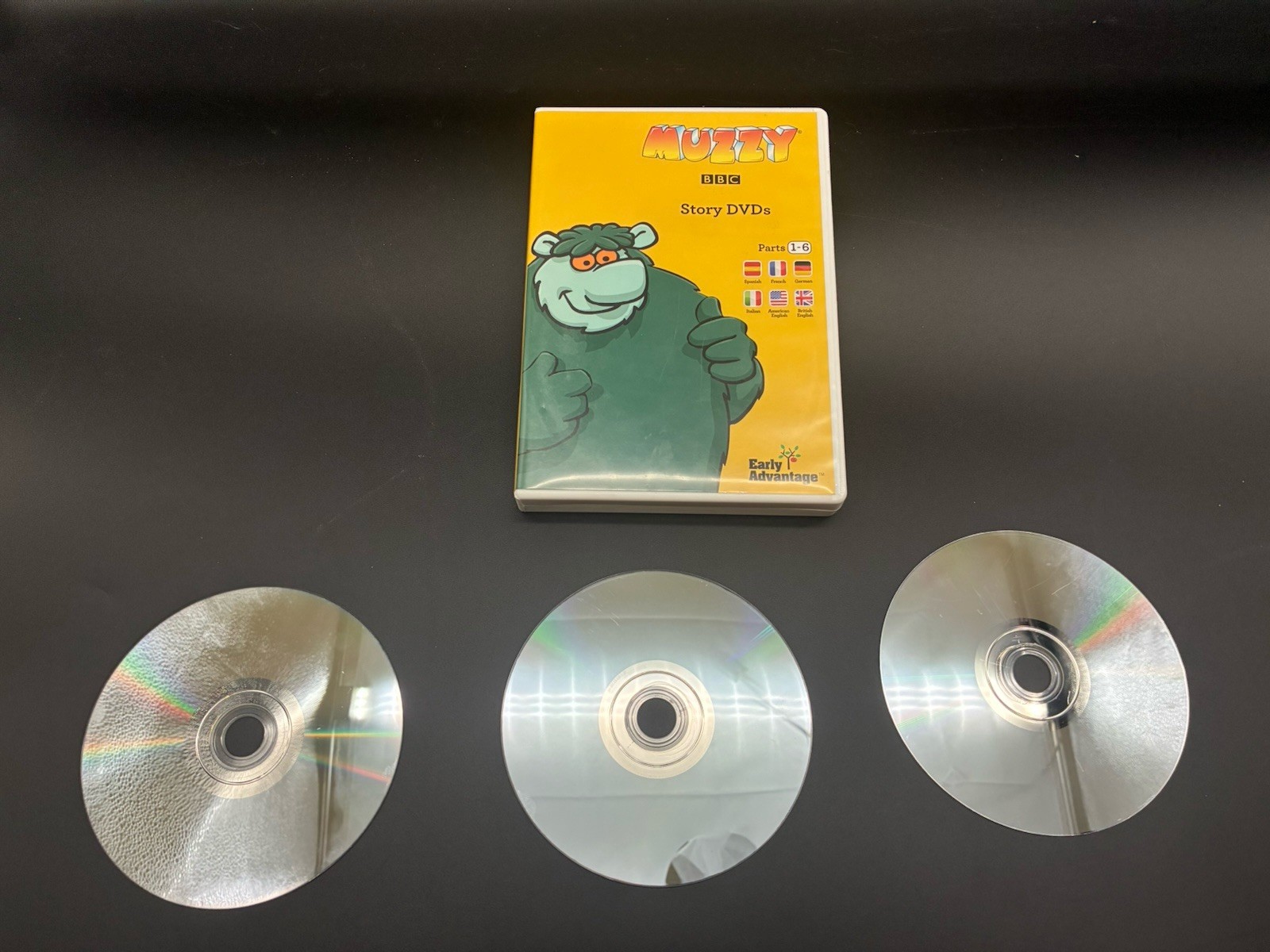 Muzzy BBC DVDS BOOK Multilingual 7 Disk Box Set