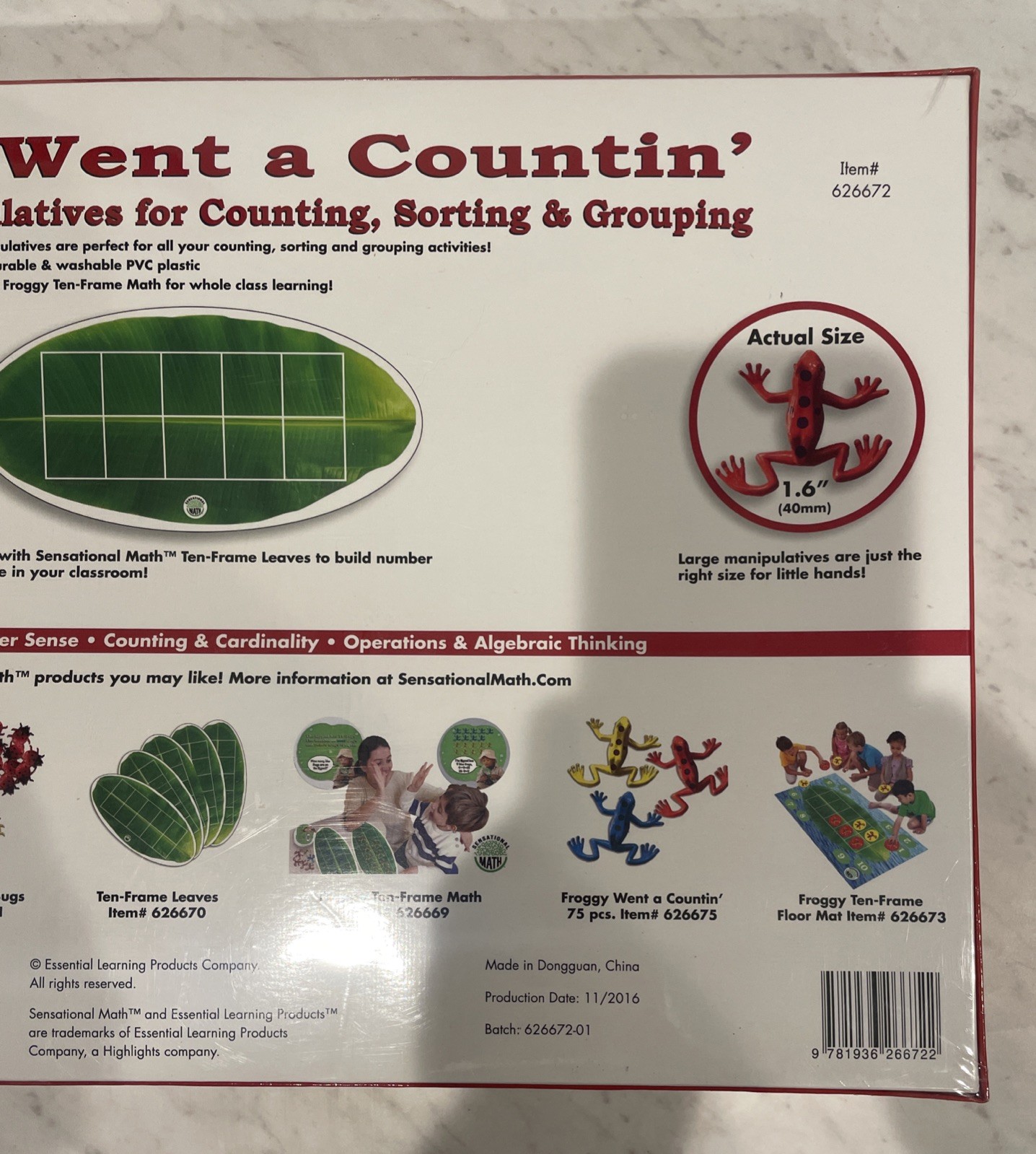 Essential Learning Products – Froggy Went a Countin’ 300 Manipulatives – Sealed