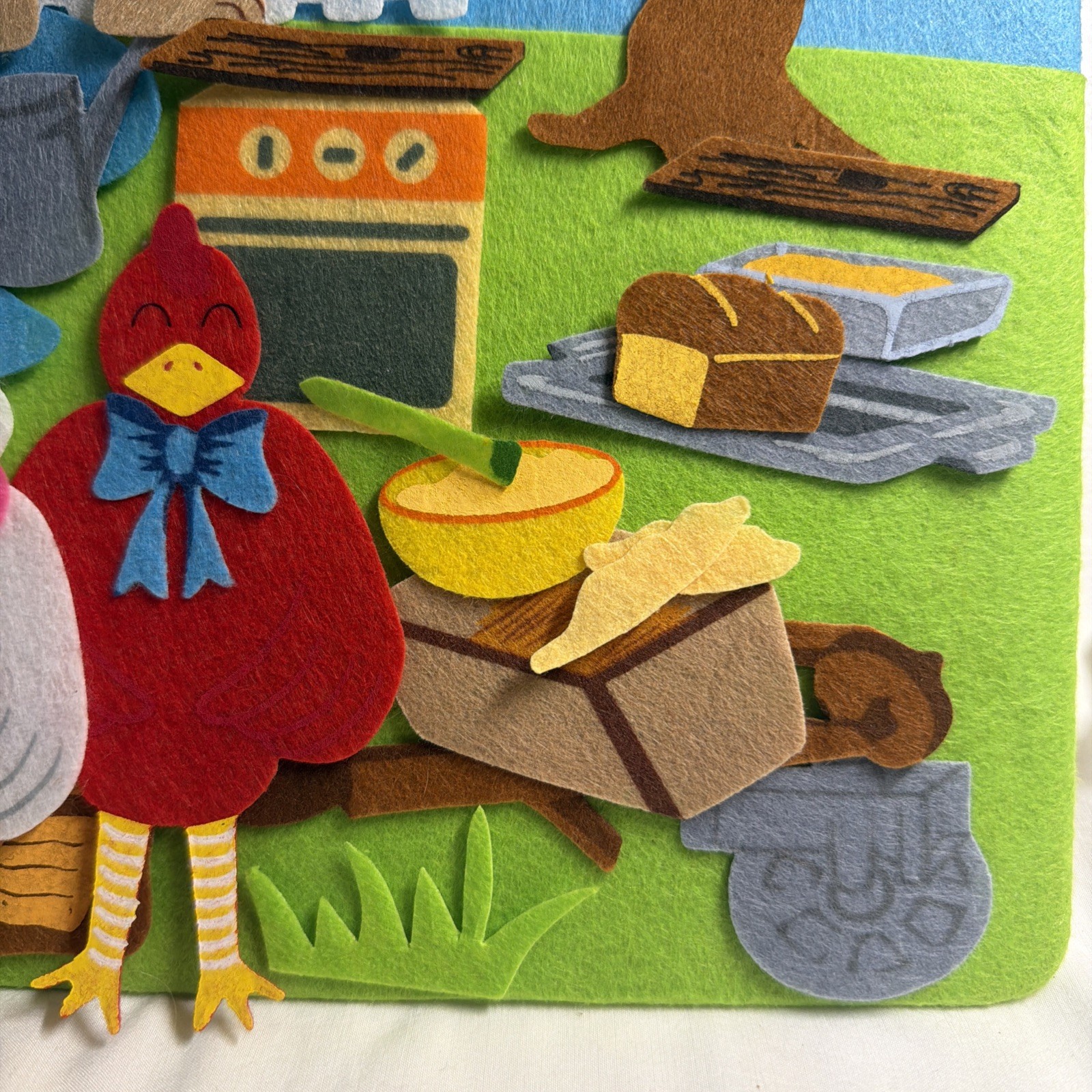 Felt Creations Hurricane Toys LITTLE RED HEN Storyboard 52 Pieces
