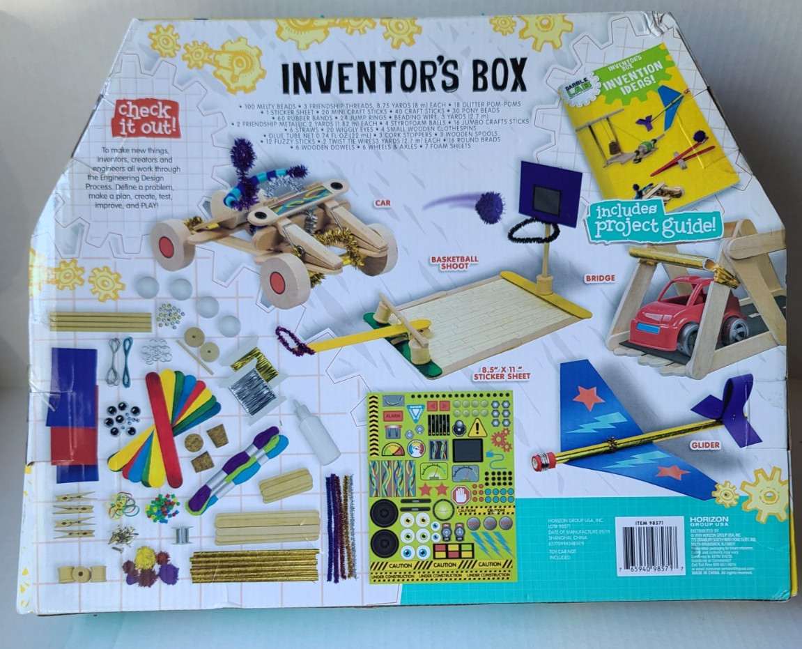 Dabble Lab Kids Inventor’s Box 250+ Pieces Fun Educational Crafts Ages 8+ NEW