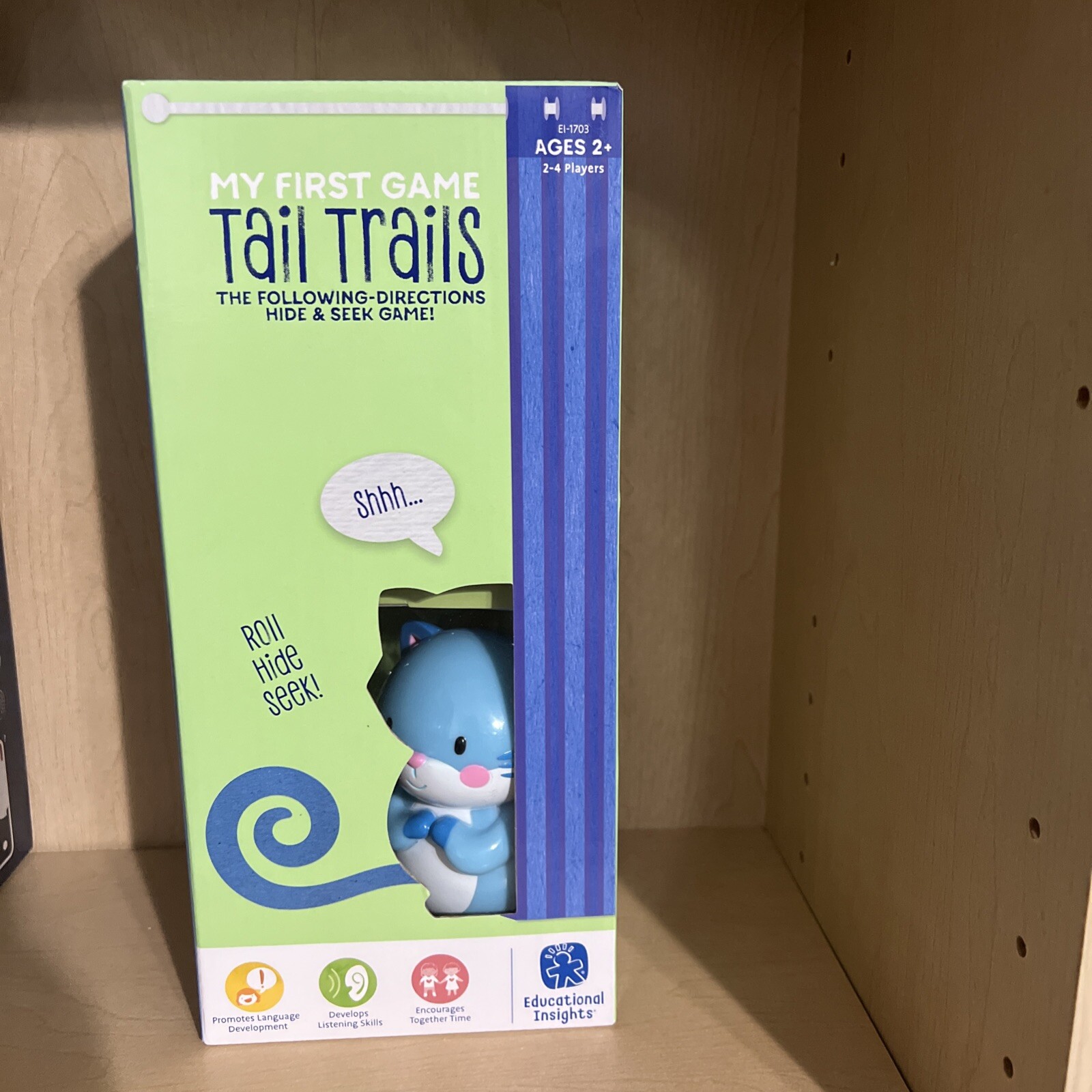 NIB Educational Insights My First Game Tail Trails Following Directions Game 2+
