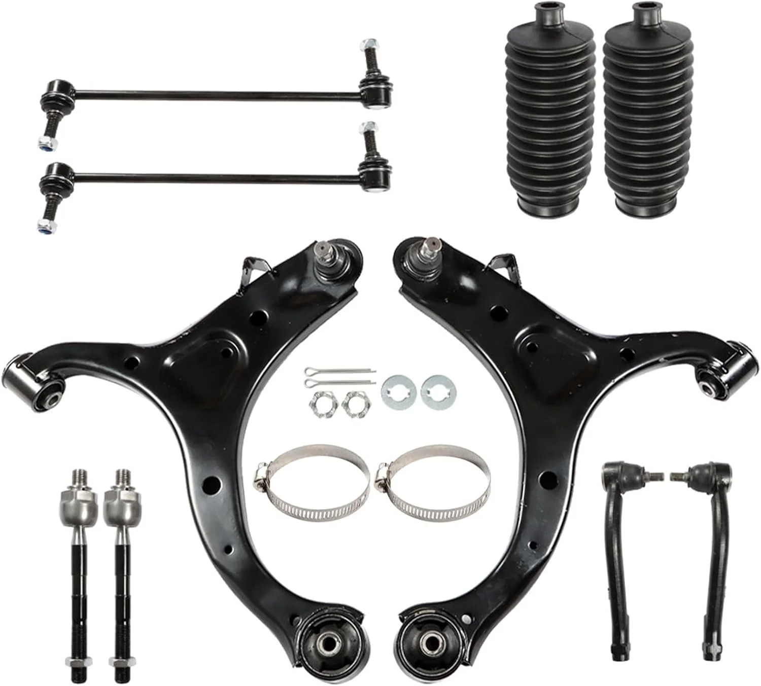 labwork 10Pc Front Suspension Kit Front Lower Control Arms Ball Joint Assembly D