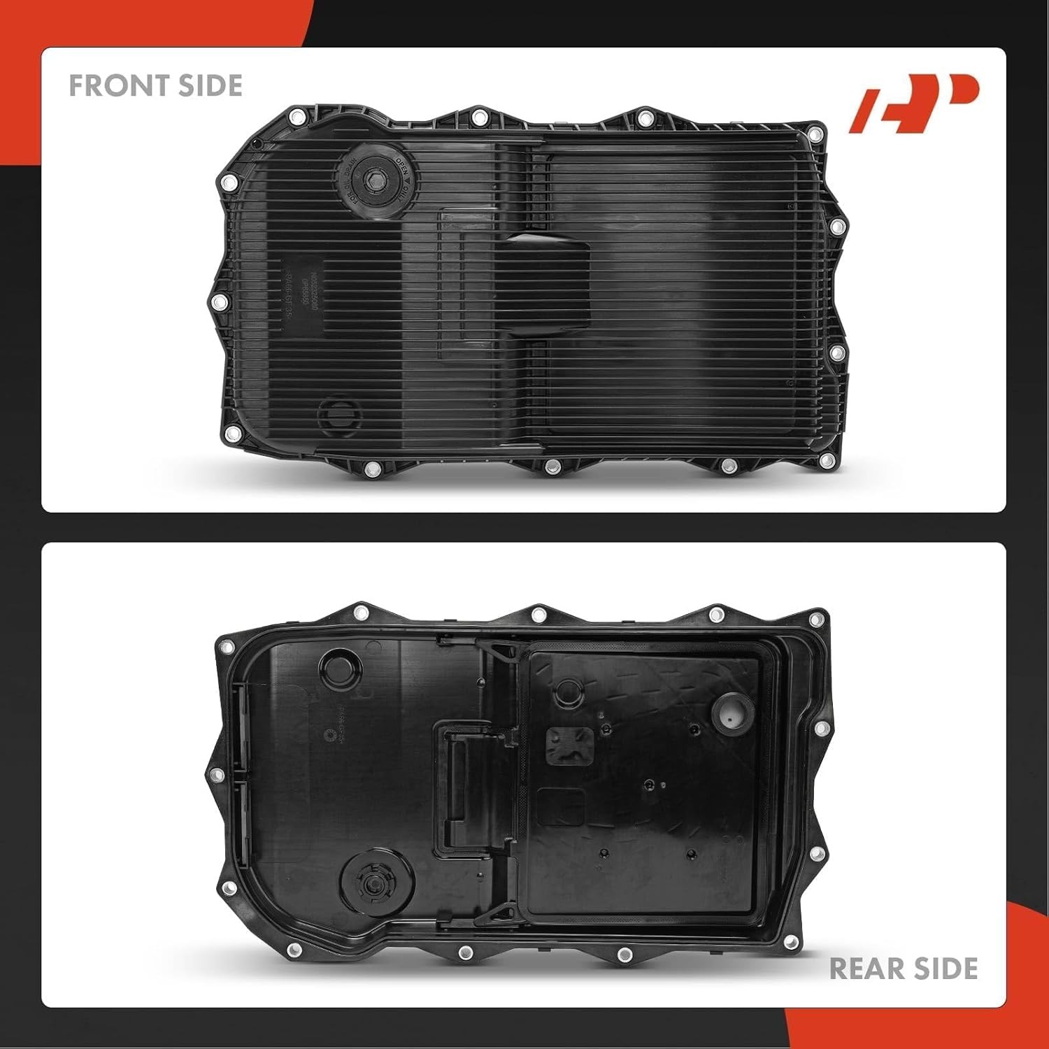 A-Premium Transmission Oil Pan with Gasket & Drain Plug Compatible with Ram 1500