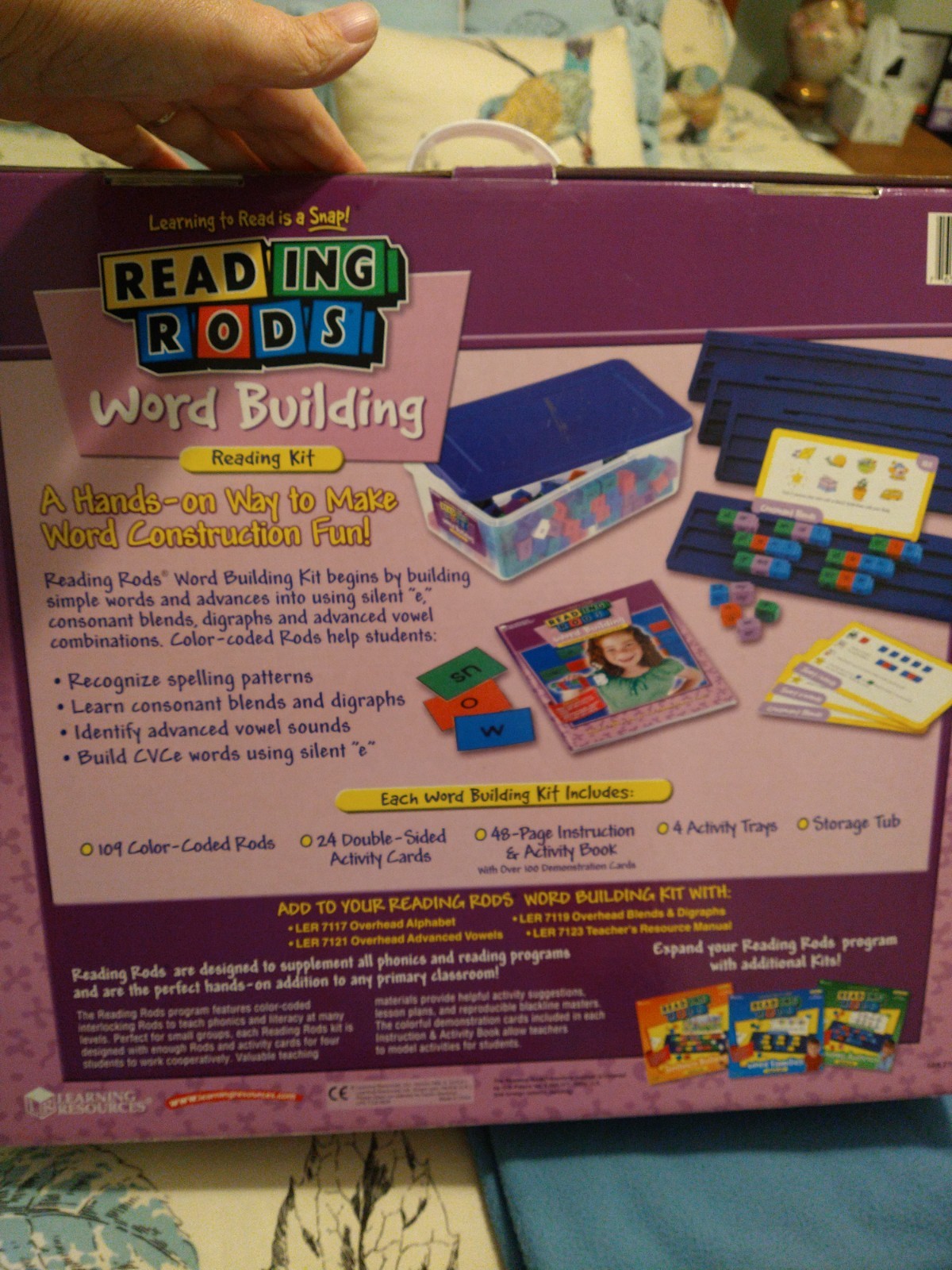 Learning Resources Reading Rods Word Building classroom kit teacher resource NLA