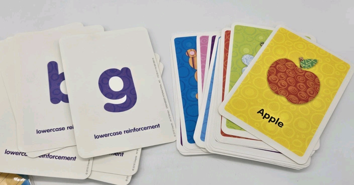 Lot Of Educational Stuff K4-K5 Wipe Off Writing & Alphabet & Numbers Flash Cards