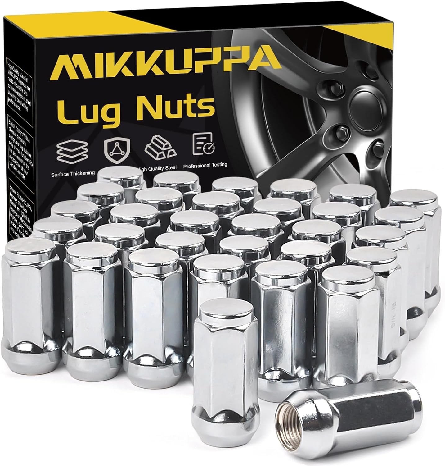 MIKKUPPA 9/16-18 Lug Nuts – Replacement for 2002-2010 Dodge Ram 1500, 1994-2010