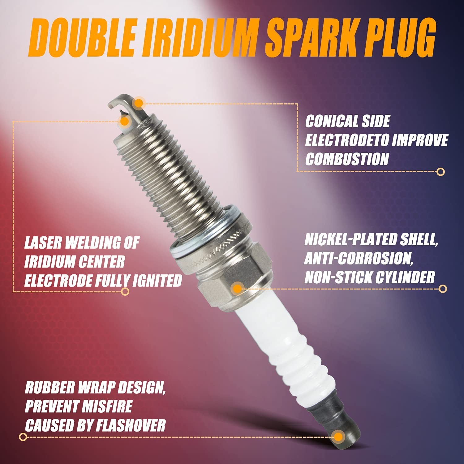 Ignition Coil Pack and Iridium Spark Plug Compatible with Nissan Altima Rogue