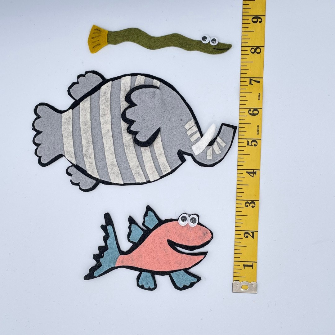 Hooray for Fish Felt Pieces for Felt/Flannel Board Play