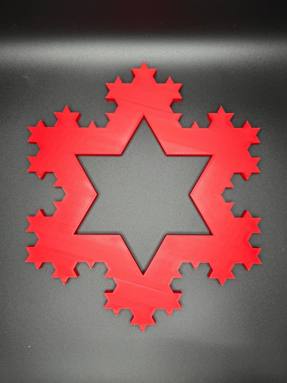 Koch Snowflakes – Fractal Curve Model, 3D Print Desk Art and Learning Tool Gift