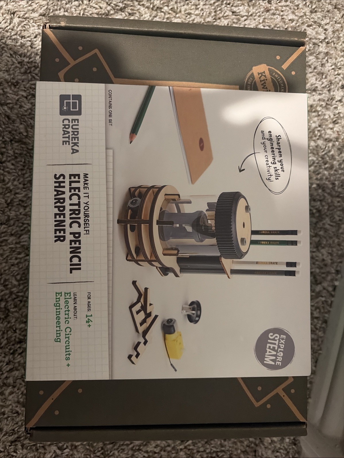 Eureka Crate Electric Pencil Sharpener DIY Kit