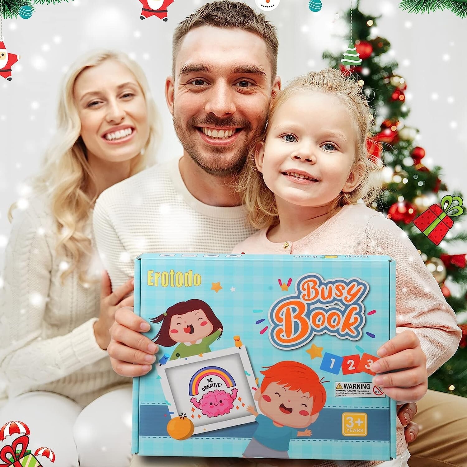 Busy Book for Kids, Preschool Workbook Activity Binder, 17 Themes with 3 Markers