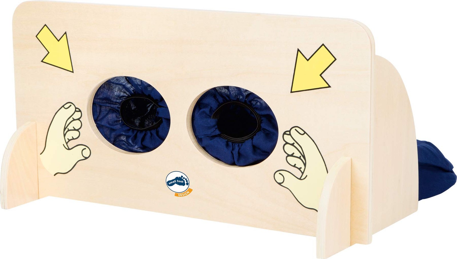 small foot 6570 Sensual game “Feel wall” made of wood, educational game to feel