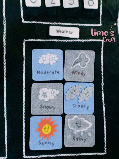 Montessori Islamic Hijri Felt Calendar Board Kids Classroom Homeschool Learning