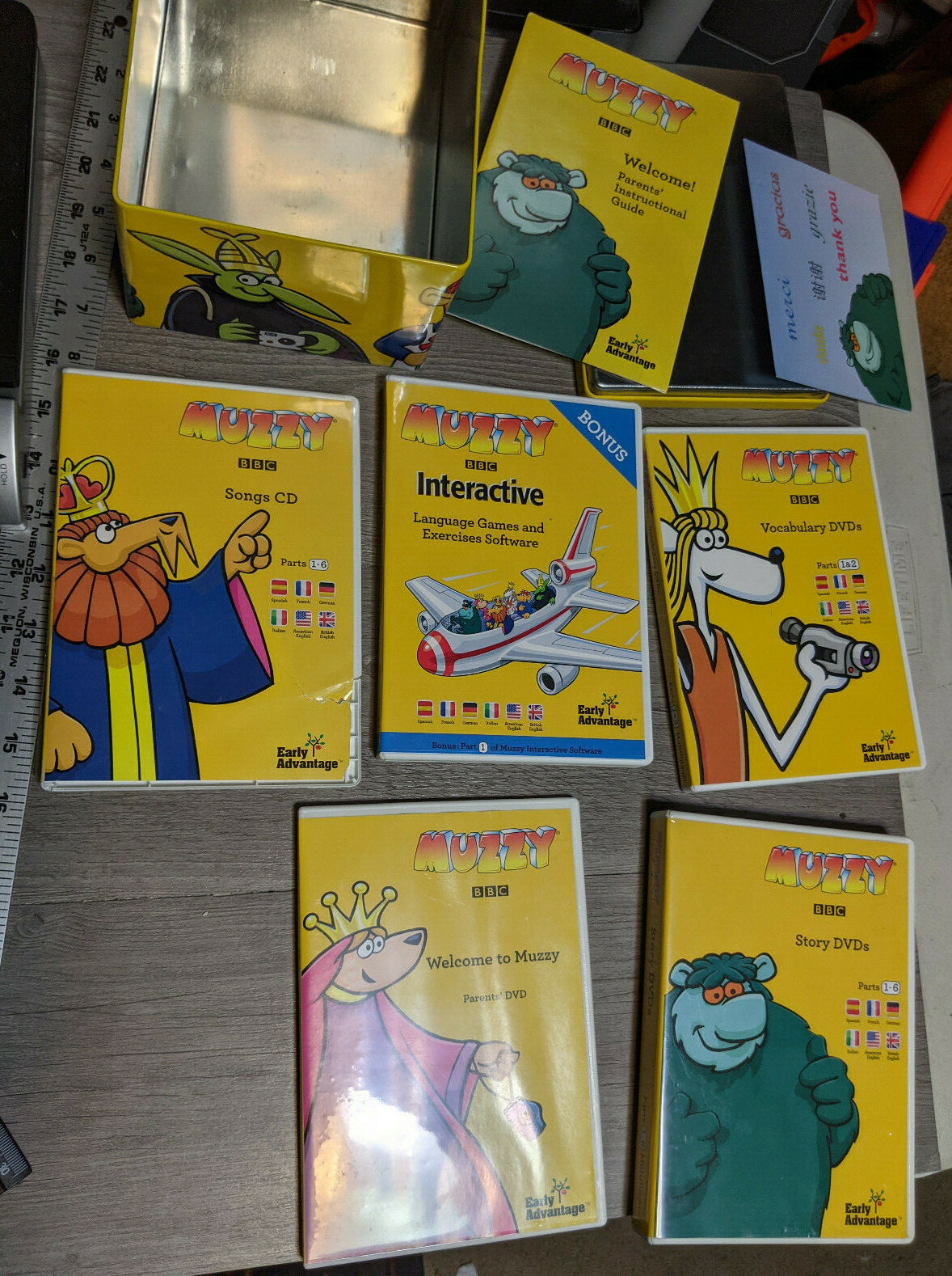 READ: Muzzy BBC Multi Language Course For Children DVD/PC Collector’s Tin