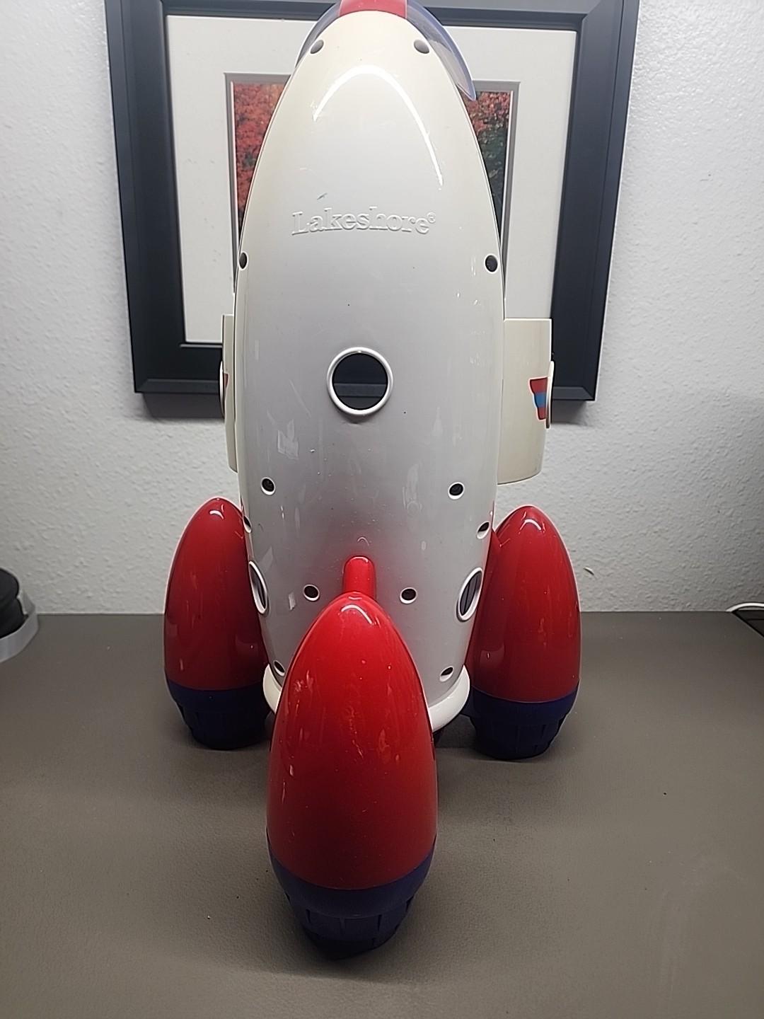 Lakeshore Learn Play Explore Rocket Ship Astronaut Figure Moon Rover Vehicle Toy