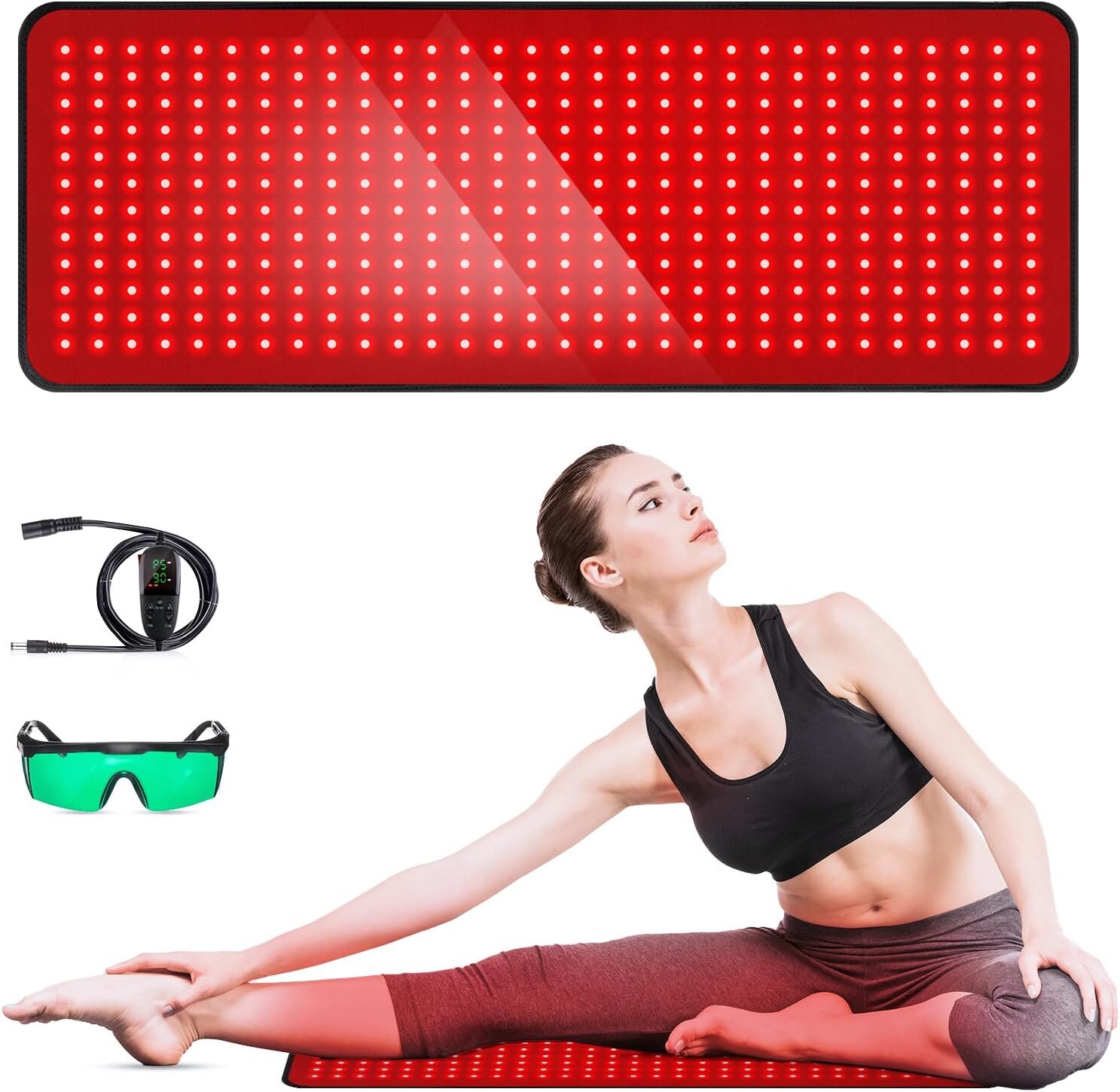 Red Light Therapy for Body, 31.5″ * 11.8″ Red Light Therapy Pad, Dual Chip Grade