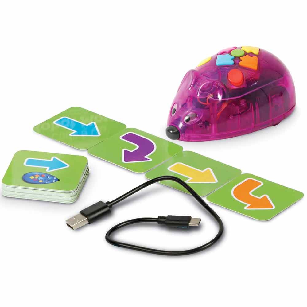 Learning Resources Rechargeable Code & Go Robot Mouse Interactive Coding Toy