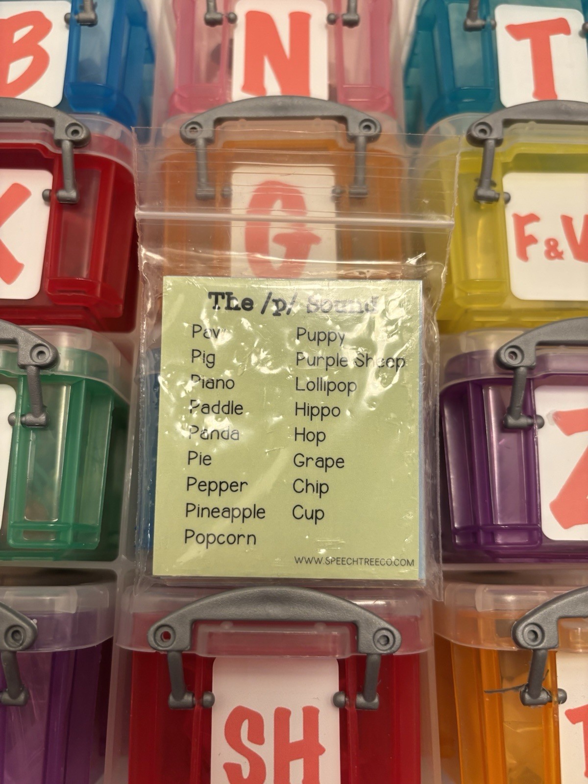 Speech Therapy Speech Sound Boxes