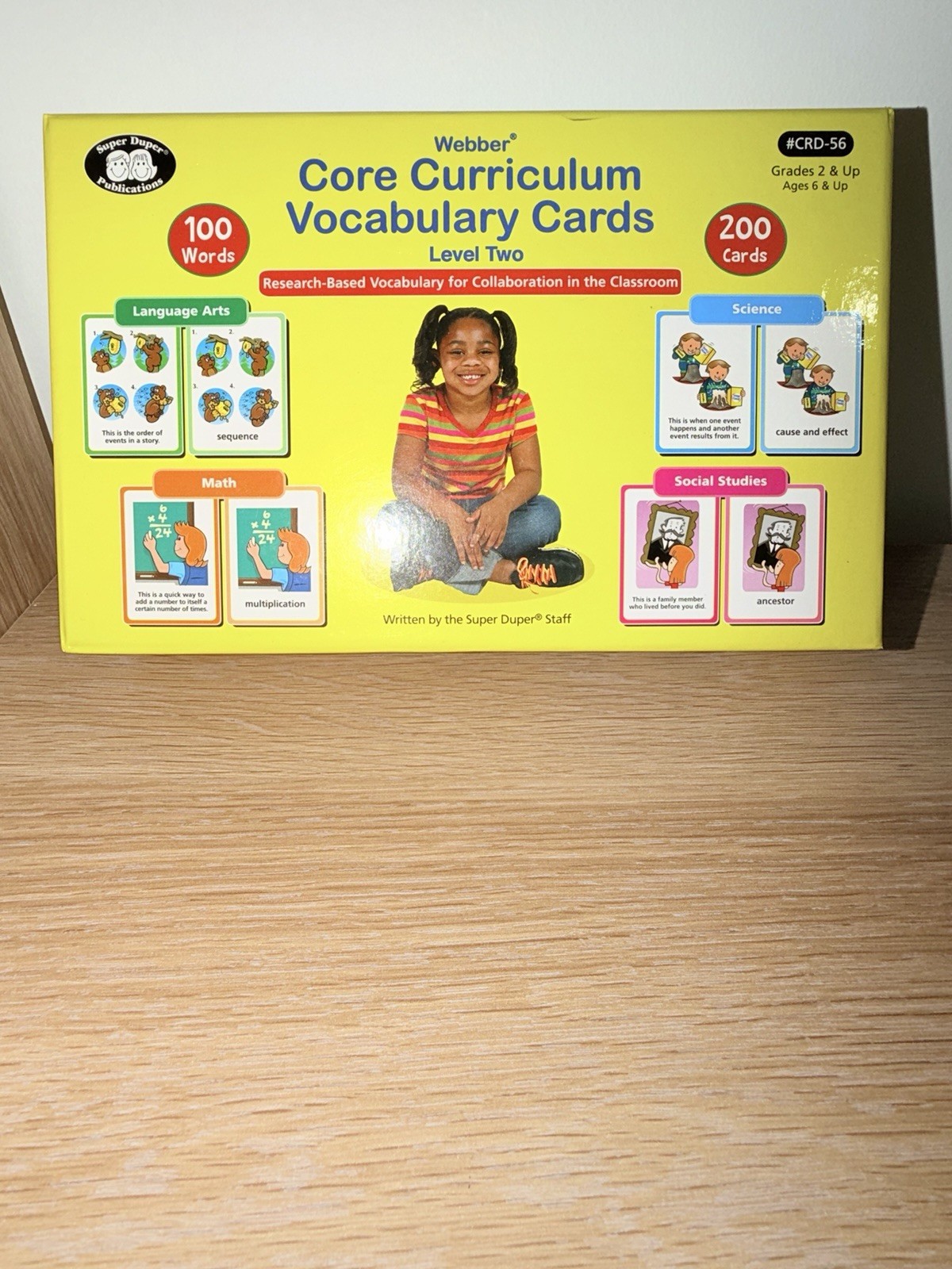 Super Duper Webber Core Curriculum Vocabulary Cards Level 2 200 Cards CRD-56