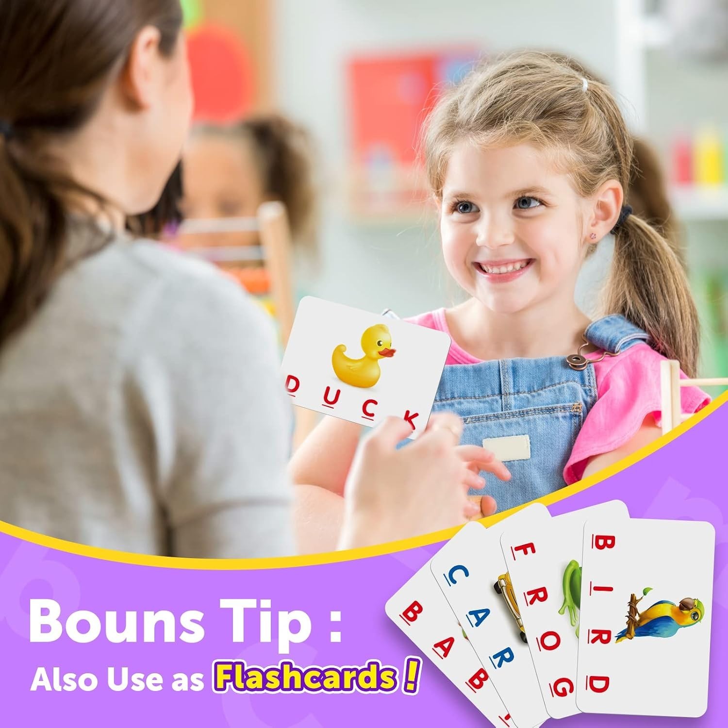 Interactive Letter Matching Game for Kids Ages 3-8 – Develops Spelling Skills