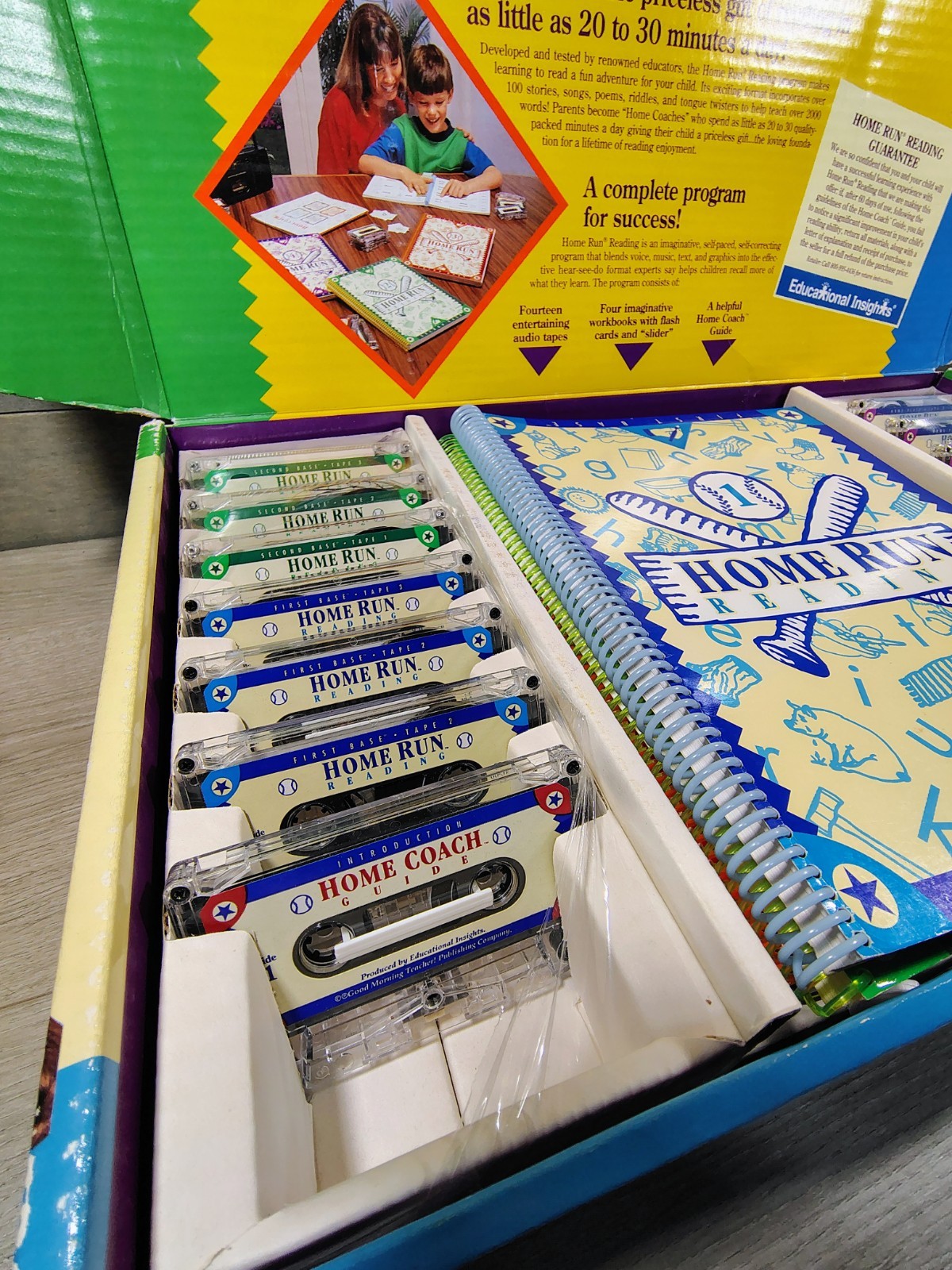Learn to Read Program by Educational Insights 4+ Home Run School Workbooks Tapes