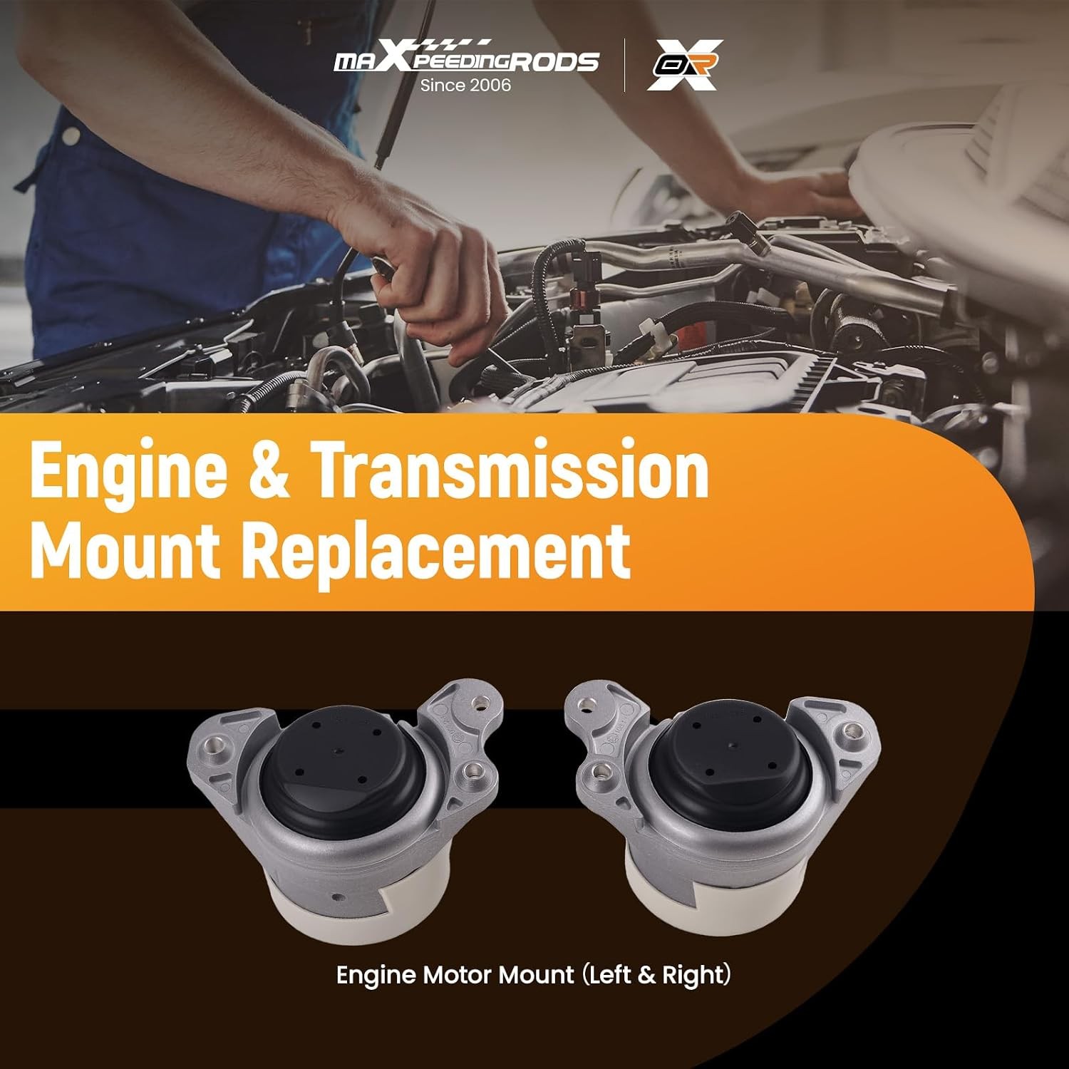 Mercedes-Benz C300 2.0L AWD Engine Motor Mount Kit Replacement Upgrade